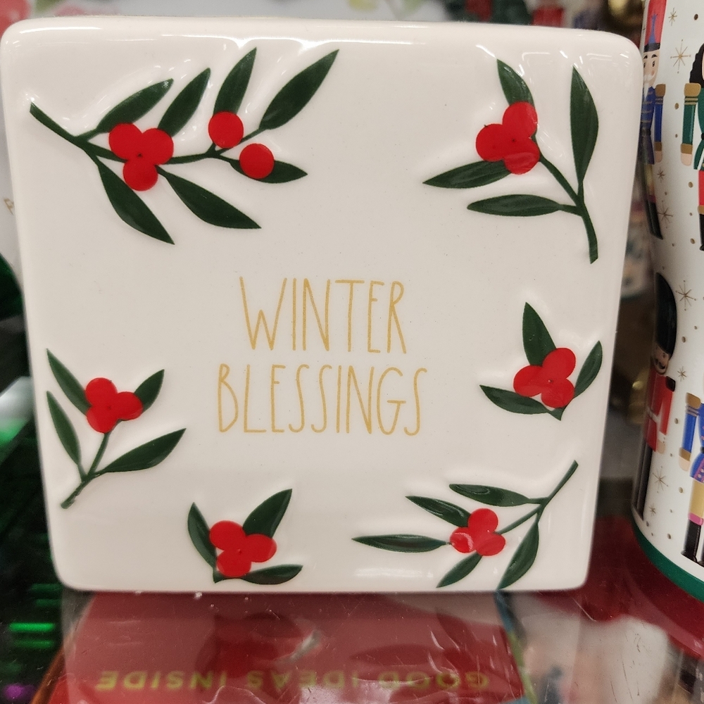 Rae Dunn Winter Blessings Holiday Decor